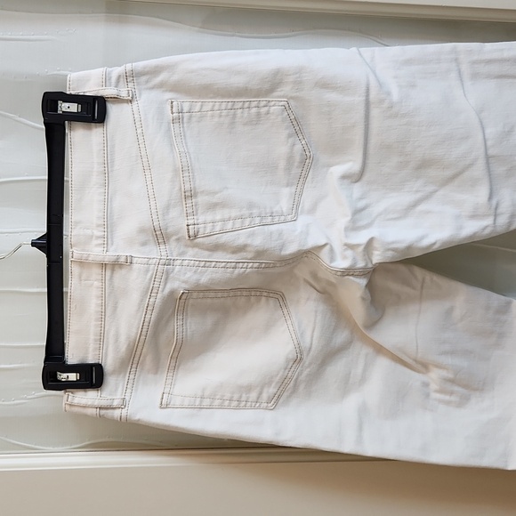 Loft Cream High Waist Skinny Ankle Jean - Picture 3 of 5